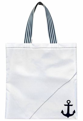C4S, Einkaufstaschen Maritime Shopping Bag, Weiß