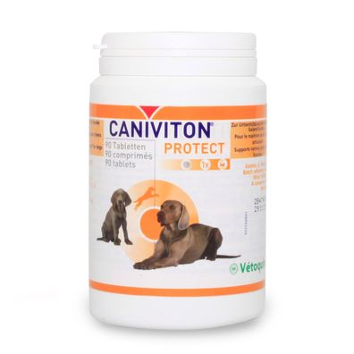 Vetoquinol Caniviton protect 90 Tabletten Diät-Ergänzungsfuttermittel für Hunde