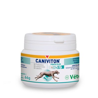 Vetoquinol Caniviton Forte plus 30 Tabletten Ergänzungsfuttermittel für Hunde