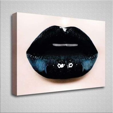 Schlafzimmer Bild XXL | Erotische Lippen | Kunstdruck auf Leinwand | Wandbild |