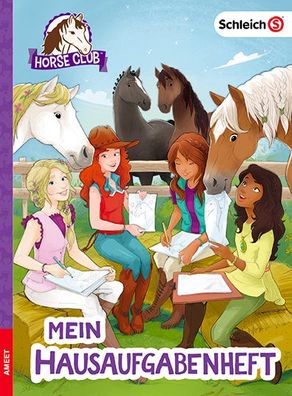 Schleich® Horse Club – Mein Hausaufgabenheft Pferde Schule Ausmalen Rätsel