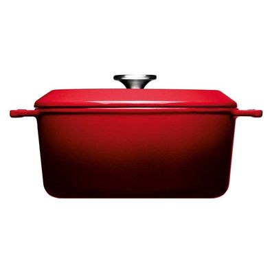 WOLL 'Iron, Topf mit Deckel, Chili Red Ø 24 cm, 11 cm hoch, 4,2 Liter'