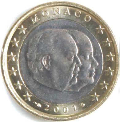 1 Euro Monaco 2001 unzirkuliert (unc.)