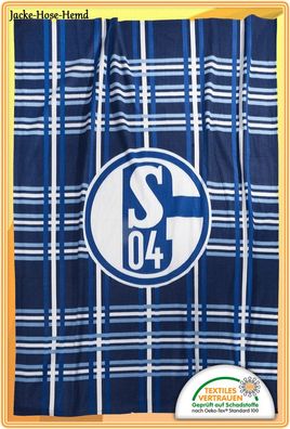 Decke FC Schalke 04 kariert