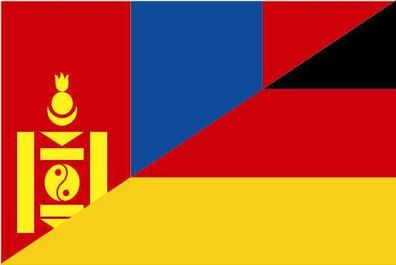 Fahne Flagge Mongolei-Deutschland Premiumqualität