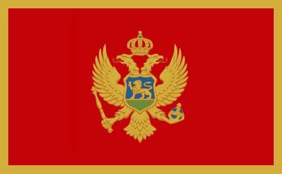 Fahne Flagge Montenegro Premiumqualität