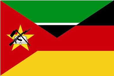 Fahne Flagge Mosambik-Deutschland Premiumqualität