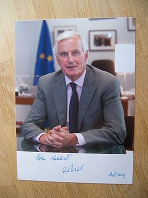 EU Kommissar Michel Barnier - handsigniertes Autogramm!!!