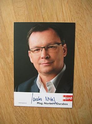 Österreich Bundesminister SPÖ Mag. Norbert Darabos - Autogramm!!!