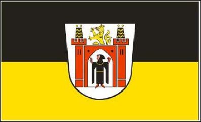 Fahne Flagge München mit großem Wappen Premiumqualität