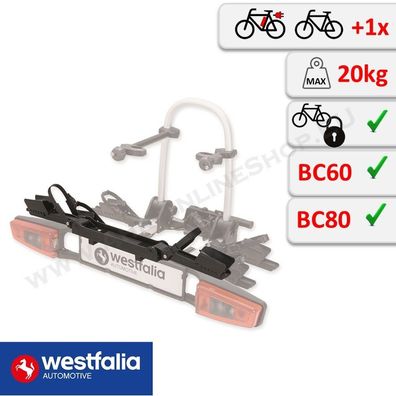 Erweiterung + 1 Rad für Fahrradträger Bikelander Classic LED BC80 BC60