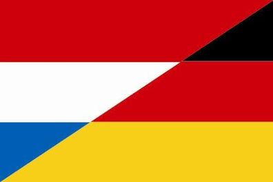 Fahne Flagge Niederlande-Deutschland Premiumqualität