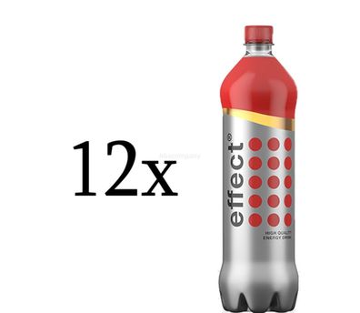 Effect 12er Set Energy Drink 1L 1000ml in PET Flasche inklusive Pfand EINWEG