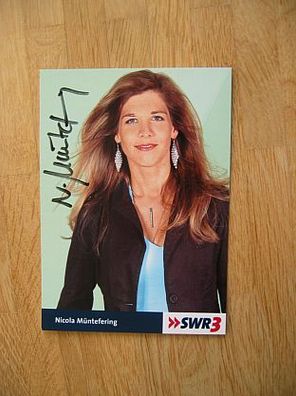 SWR Moderatorin Nicola Müntefering - handsigniertes Autogramm!!!