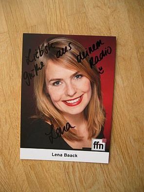 FFN Moderatorin Lena Baack - handsigniertes Autogramm!!!