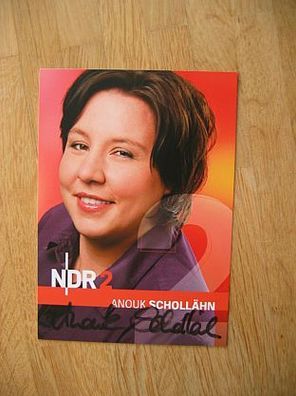 NDR Moderatorin Anouk Schollähn - handsigniertes Autogramm!!!