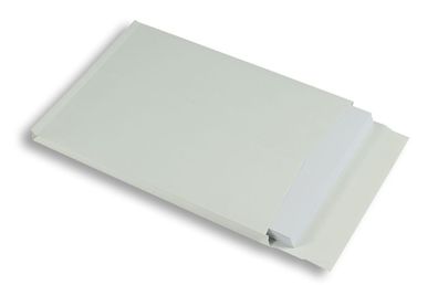 250 Faltentasche Weiß 229x324x20 mm (DIN C4) mit Haftklebung