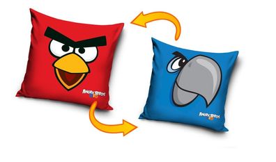 Angry Birds Kopfkissenbezug Red 40x40cm Pillowcase Kissen Dekokissen NEU NEW