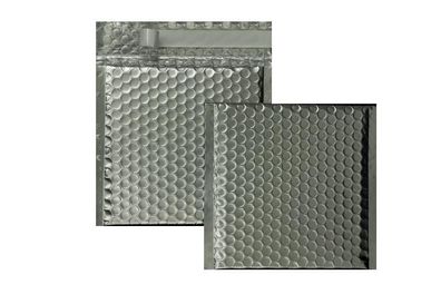 10 Luftpolstertaschen Silber (Matt) 170x185 mm mit Haftklebung