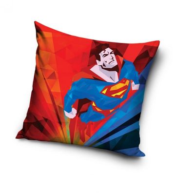 Superman Kopfkissenbezug Superman 40x40cm Pillowcase Kissenbezug Superheld