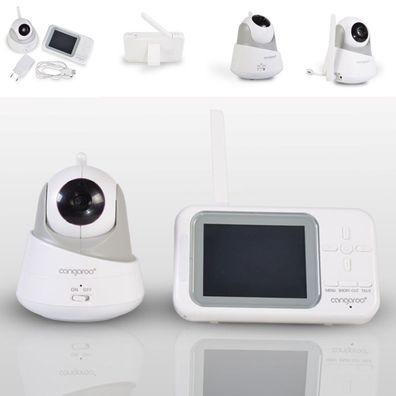 Cangaroo Babyphone Focus BM-280, Kamera, 3,5" LCD-Farbdisplay, Temperaturanzeige
