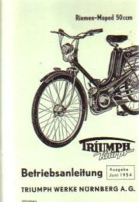 Bedienungsanleitung Triumph, Knirps 50 ccm, Moped, Oldtimer