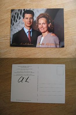 Erbprinz Alois Philipp Maria von und zu Liechtenstein - handsigniertes Autogramm!!!