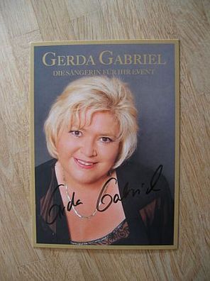 Schlagerstar Gerda Gabriel - handsigniertes Autogramm!!!