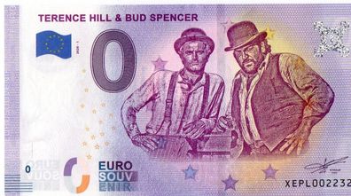 0 Euro Schein Bud Spencer & Terence Hill Null Euro Souvenirschein