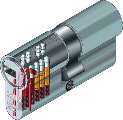 Abus EC660 Profilzylinder : 3 Schlüssel, Not- und Gefahrenfunktion