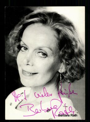 Barbara Rath Rüdel Autogrammkarte Original Signiert + F 10619