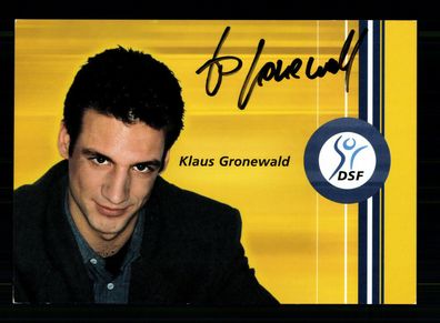 Klaus Gronewald DSF Autogrammkarte Original Signiert + F 10700