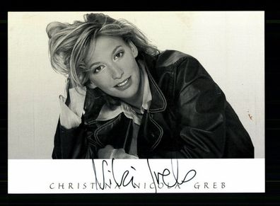 Christina Nicola Greb Autogrammkarte Original Signiert + F 10723