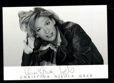 Christina Nicola Greb Autogrammkarte Original Signiert + F 10724