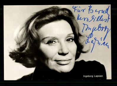 Ingeborg Lapsien Rüdel Autogrammkarte Original Signiert + F 10821