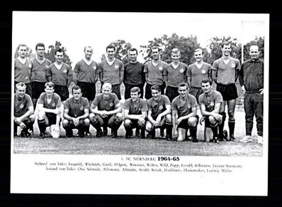 1 FC Nürnberg Mannschaftskarte 1964-65