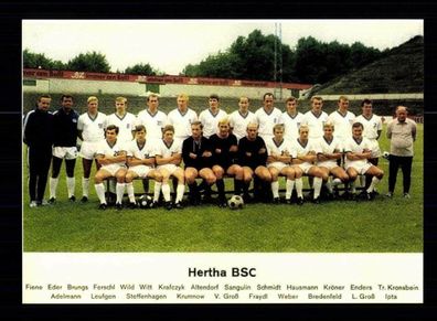 Hertha BSC Berlin Mannschaftskarte 1968-69