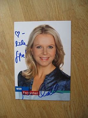 WDR Fernsehmoderatorin Sandra Quellmann - handsigniertes Autogramm!!!