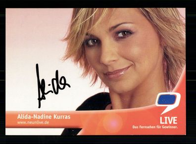 Alida Nadine Kurras 9 Live Autogrammkarte Original Signiert + F 8618