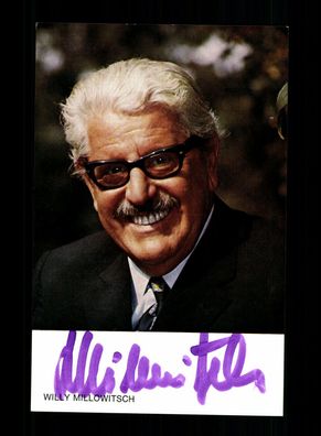 Willy Millowitsch Autogrammkarte Original Signiert + F 8735