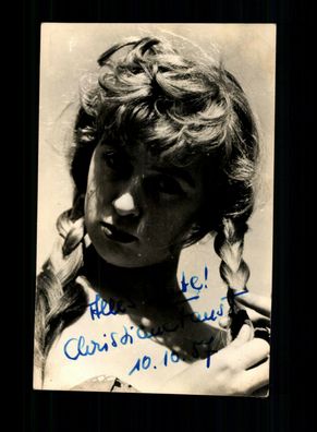 Christiane Faust Autogrammkarte Original Signiert + F 8815