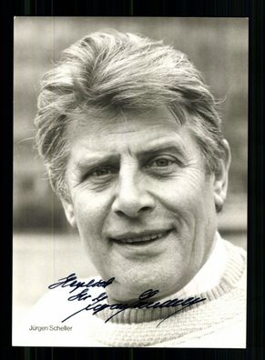 Jürgen Scheller Rüdel Autogrammkarte Original Signiert + F 9239