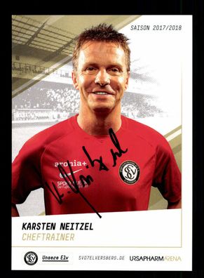 Karsten Neitzel Autogrammkarte SV Elsversberg 2017-18 Original Signiert + A 172402