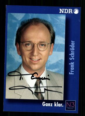 Frank Schröder Autogrammkarte Original Signiert + F 9349
