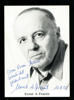 Ernst A. Frantz Autogrammkarte Original Signiert + F 9362