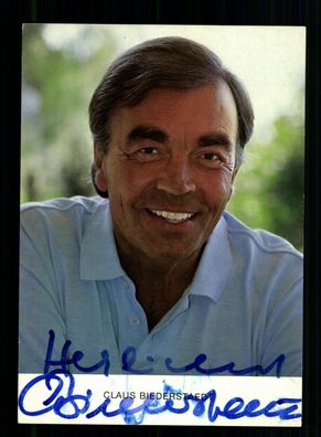 Claus Biederstaedt Rüdel Autogrammkarte Original Signiert + F 9399