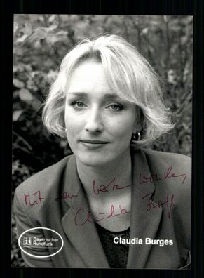 Claudia Burges Autogrammkarte Original Signiert + F 9402