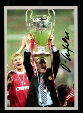 Ottmar Hitzfeld Autogrammkarte Bayern München Champions League Sieger 2001 Orig
