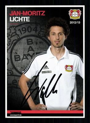 Jan-Moritz Lichte Autogrammkarte Bayer Leverkusen 2012-13 Original Sig+ A 216037
