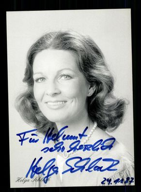 Helga Schlack Autogrammkarte Original Signiert + F 9835